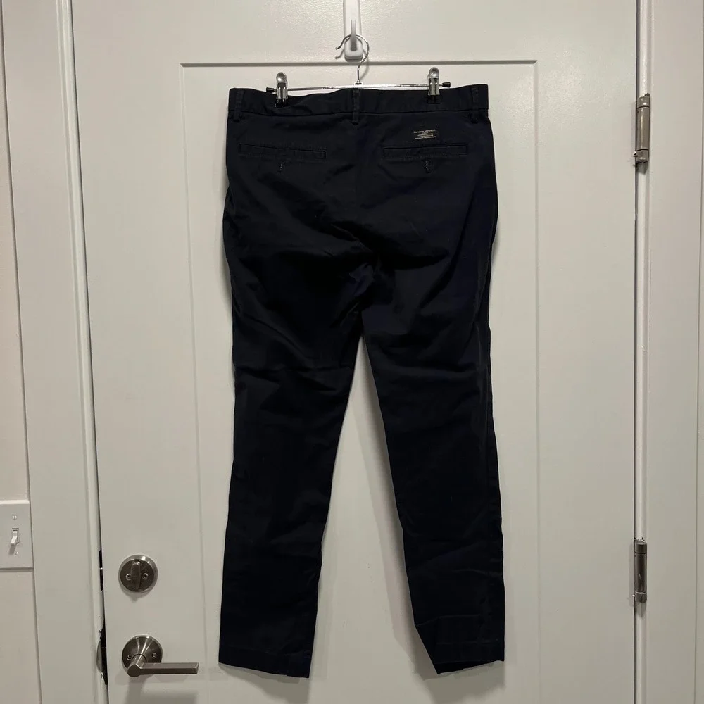 Banana Republic Mason Chino Mens 31x30 Navy Blue Athletic Tapered Fit Pants